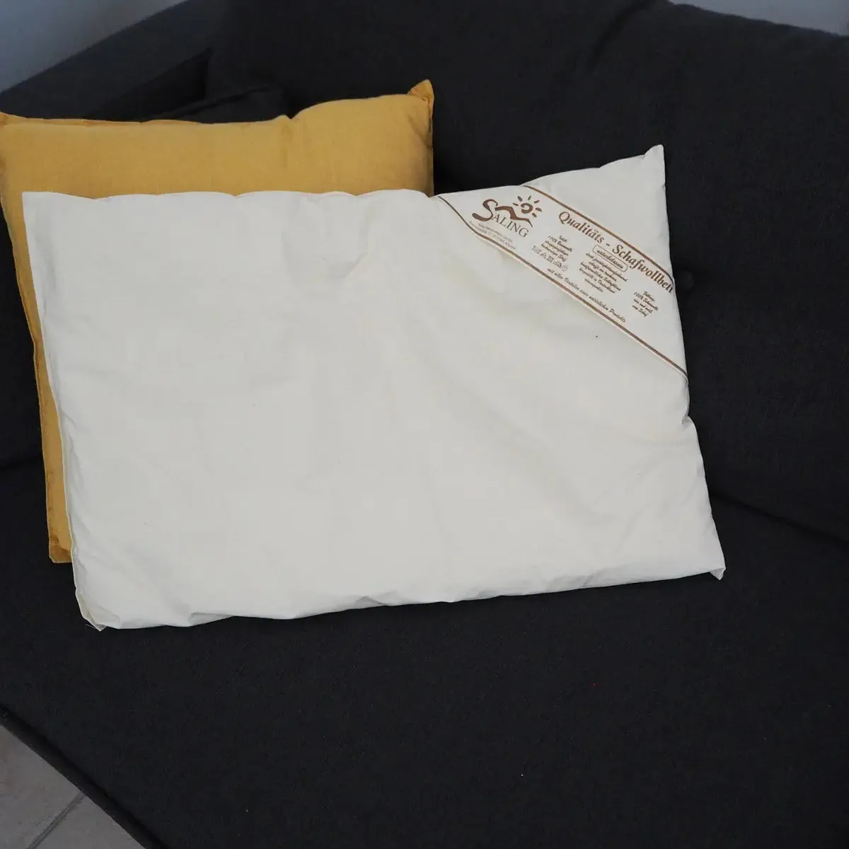 Saling oreiller enfant laine vierge 40x60 cm plat