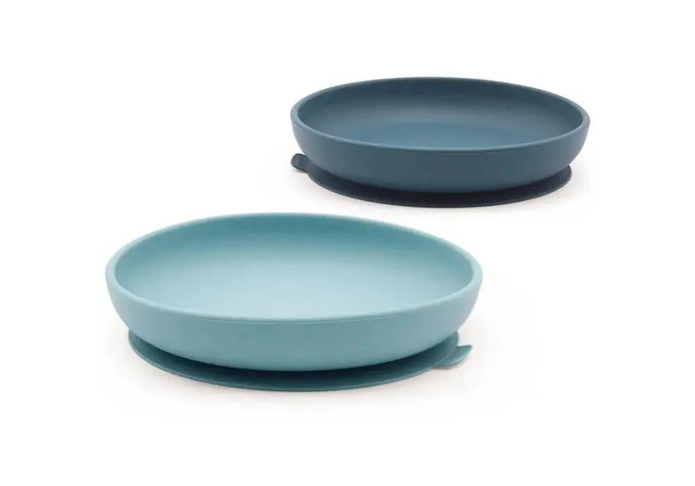 Ekobo assiette ventouse silicone lot de 2
