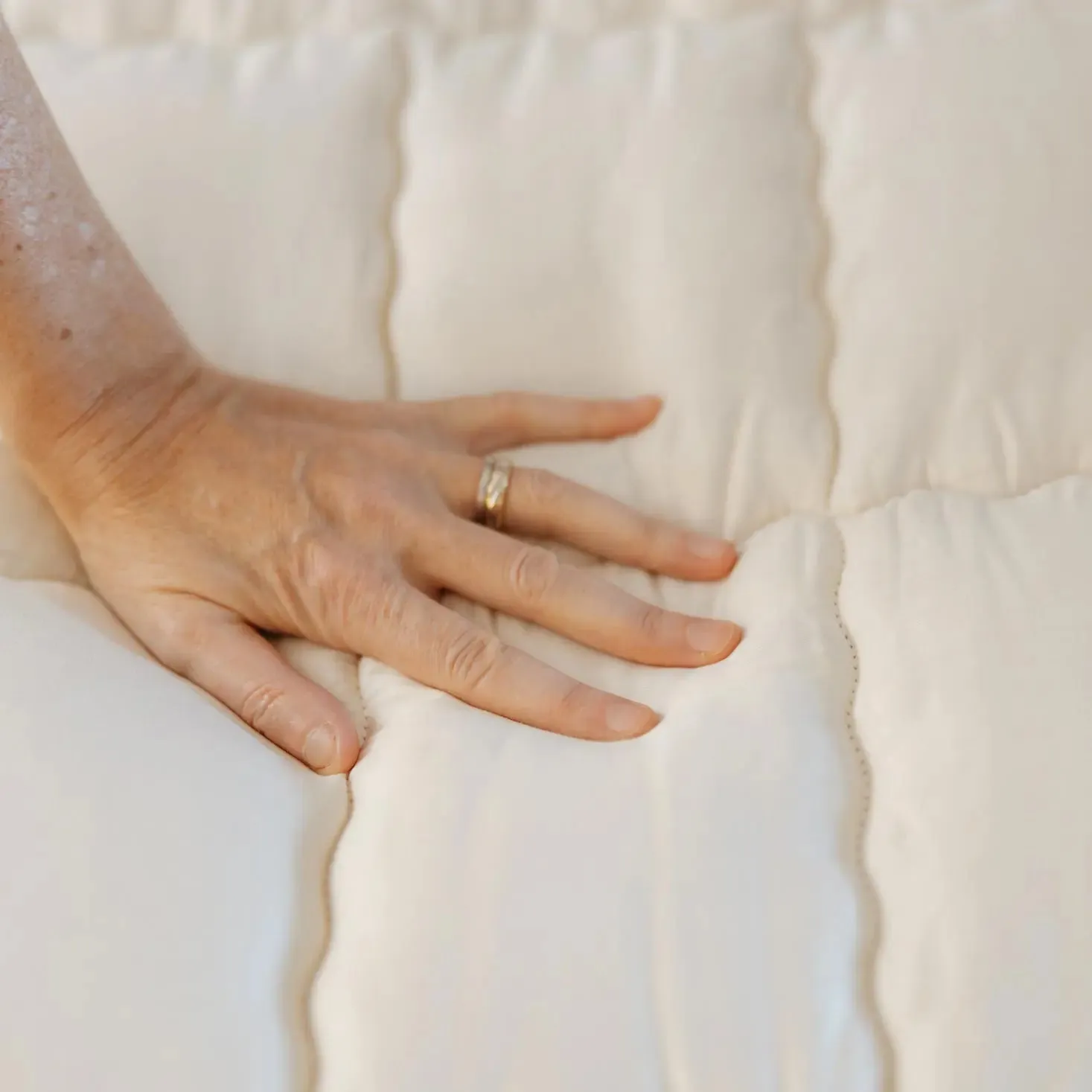 Saling Surmatelas en laine & coton bio réversible