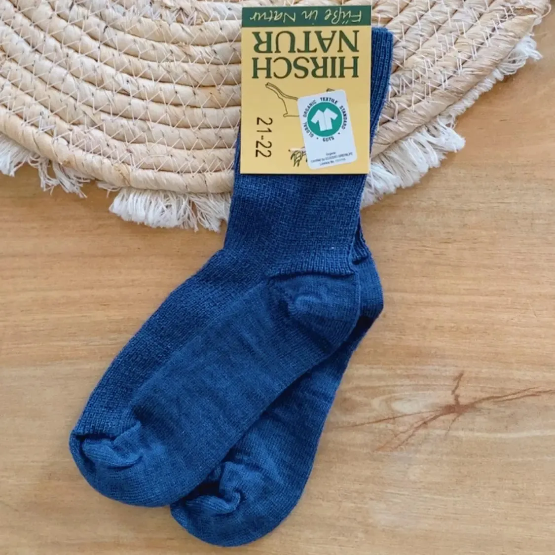 Hirsch Natur chaussettes laine coton bio enfant