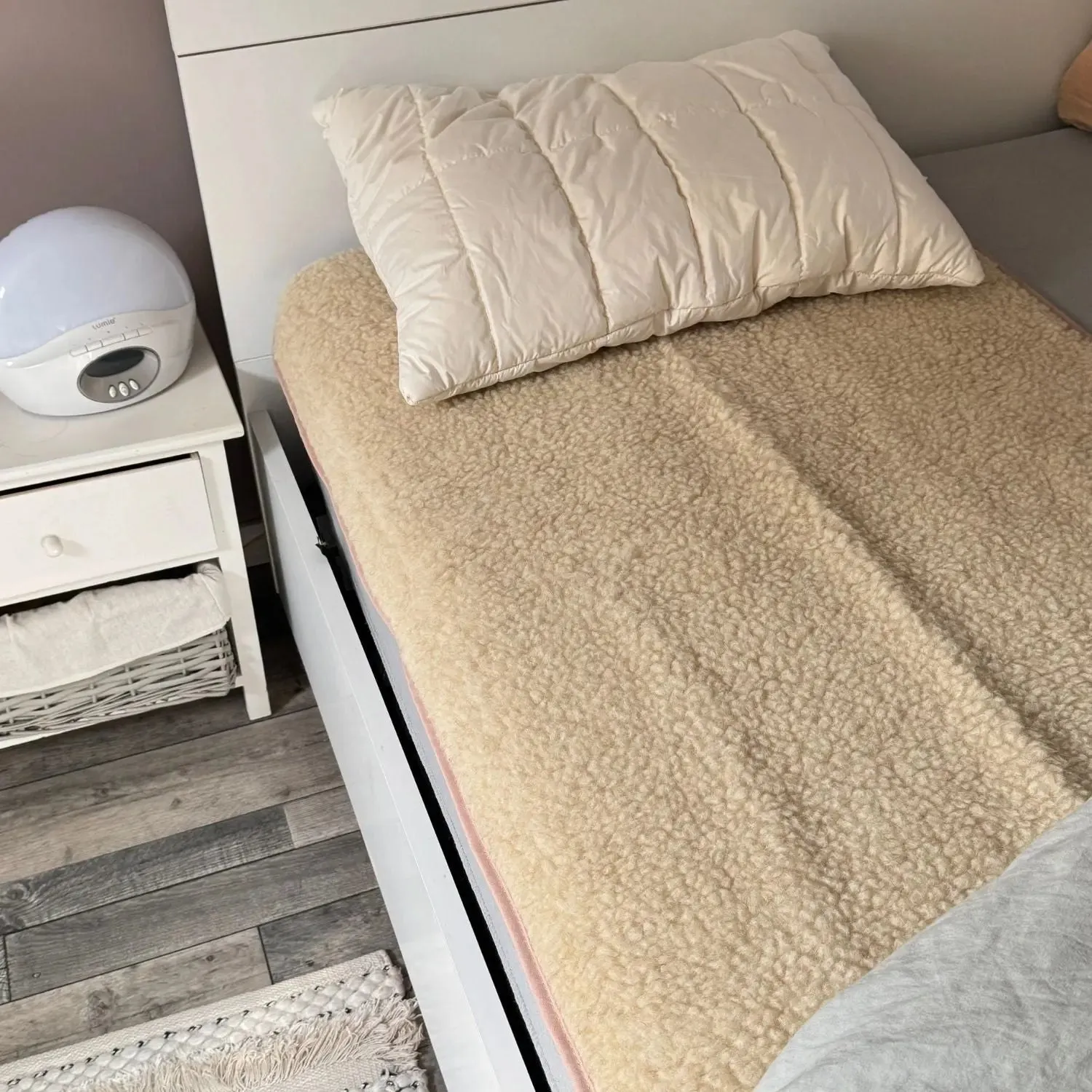 Sassoupi Naturel surmatelas enfant laine vierge respirant