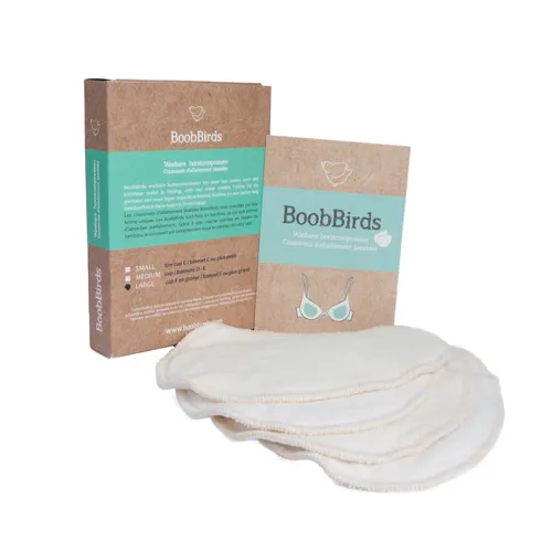 Calo-Care BoobBirds coussinets allaitement lavables bambou